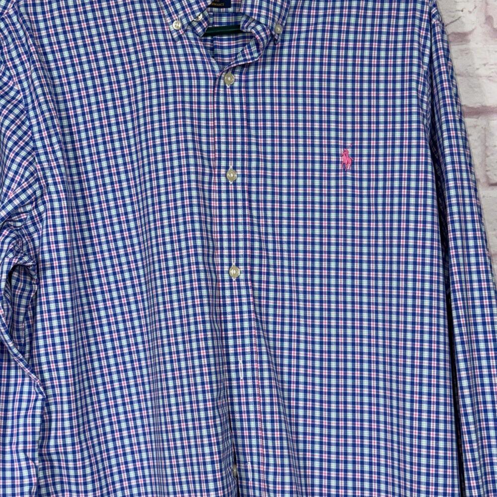 Ralph Lauren Large Slim Fit Checkered Shirt - Picture 2 of 7